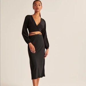 Long-Sleeve Cupro Top black NWOT